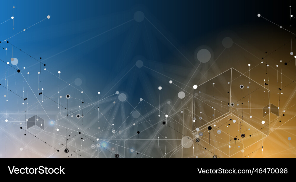 Neural network concept connected cells with links Neural network concept connected cells with links vector image