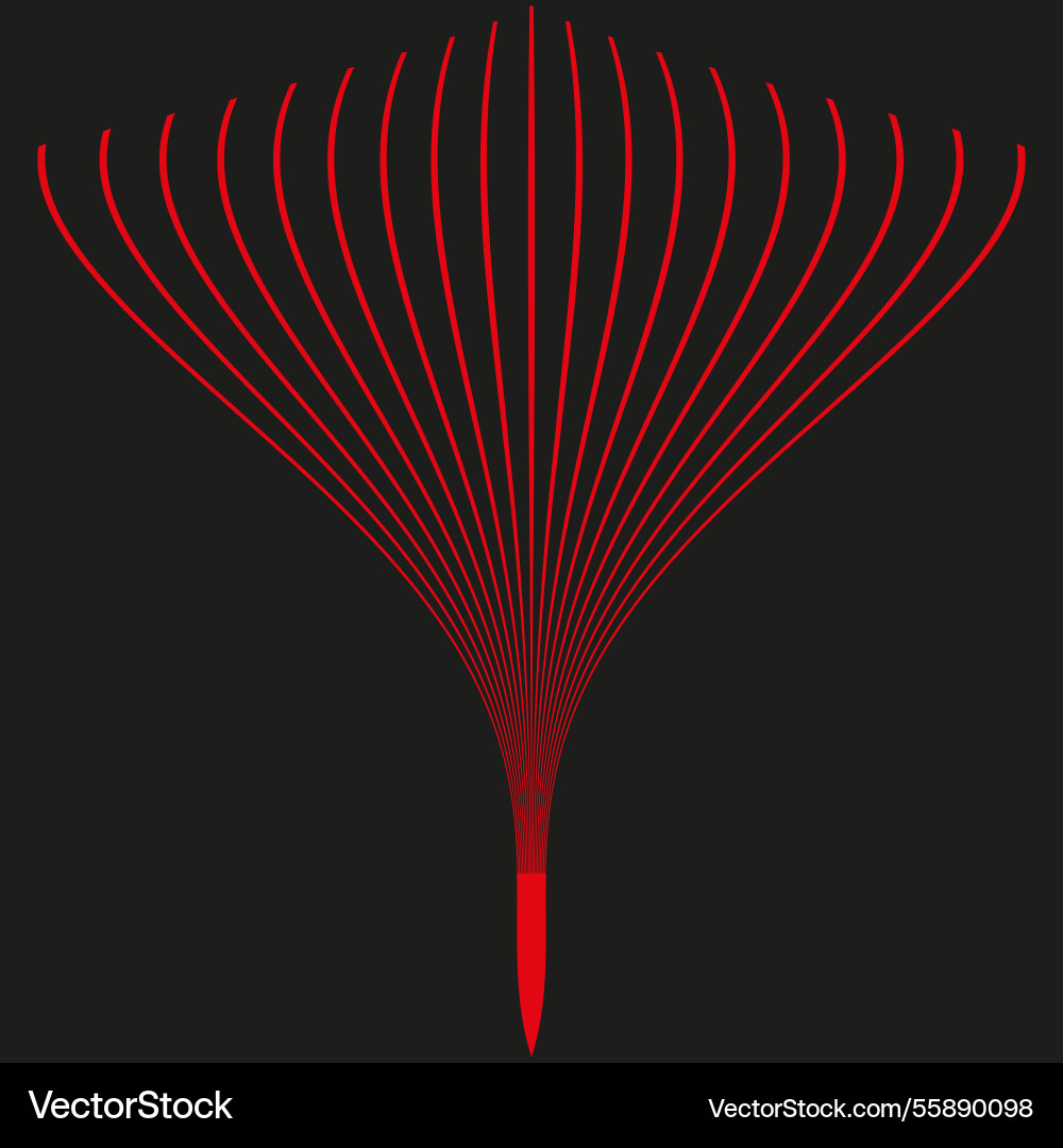 Red abstract shape curved line pattern optical Red abstract shape curved line pattern optical vector image