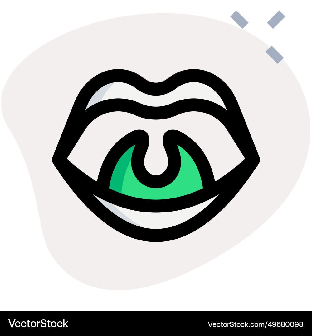 Tonsils are the two lymph nodes located on each Vector Image