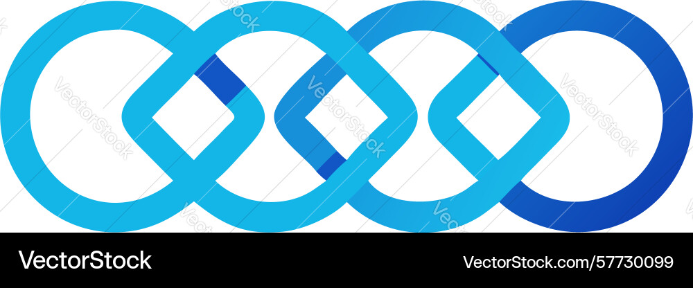 Abstract infinite loop symbol continuous process vector image
