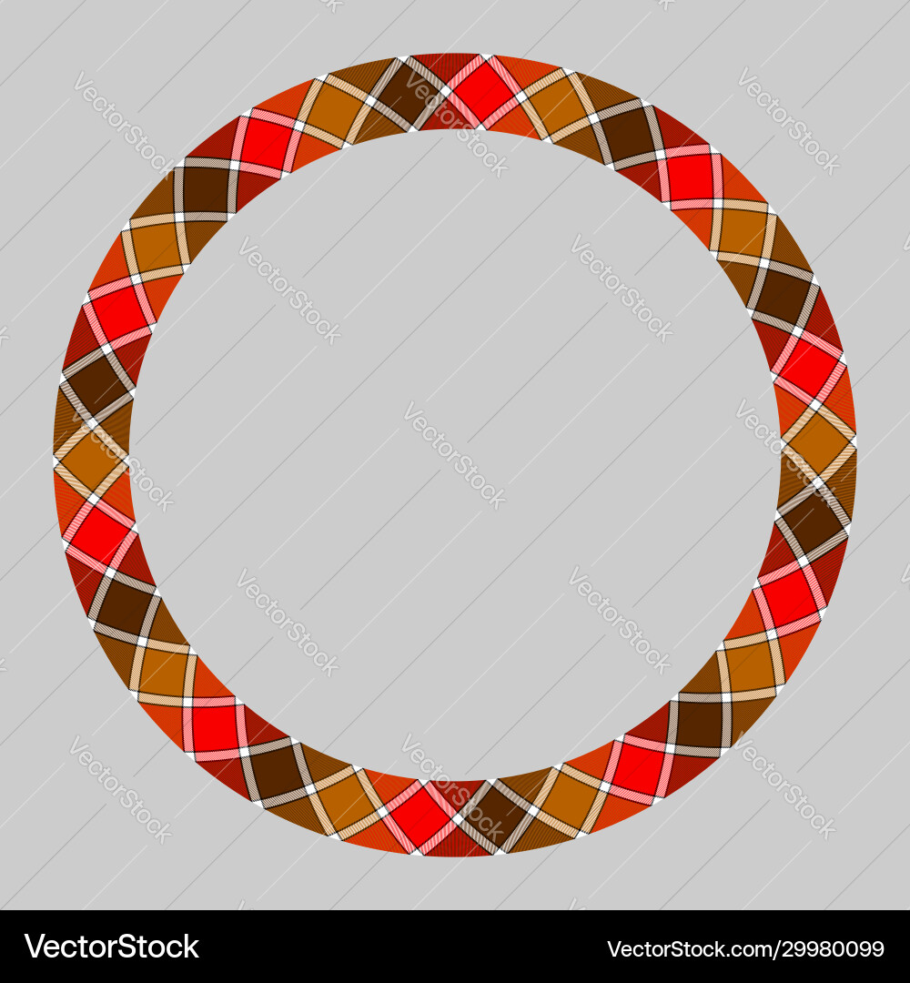 Circle borders and frames round border pattern Vector Image