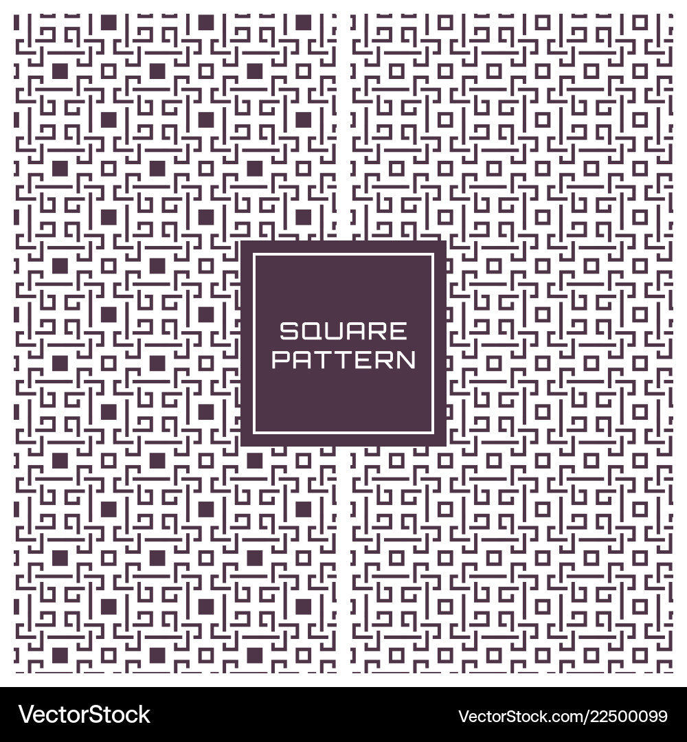 Geometric abstract square pattern vector image