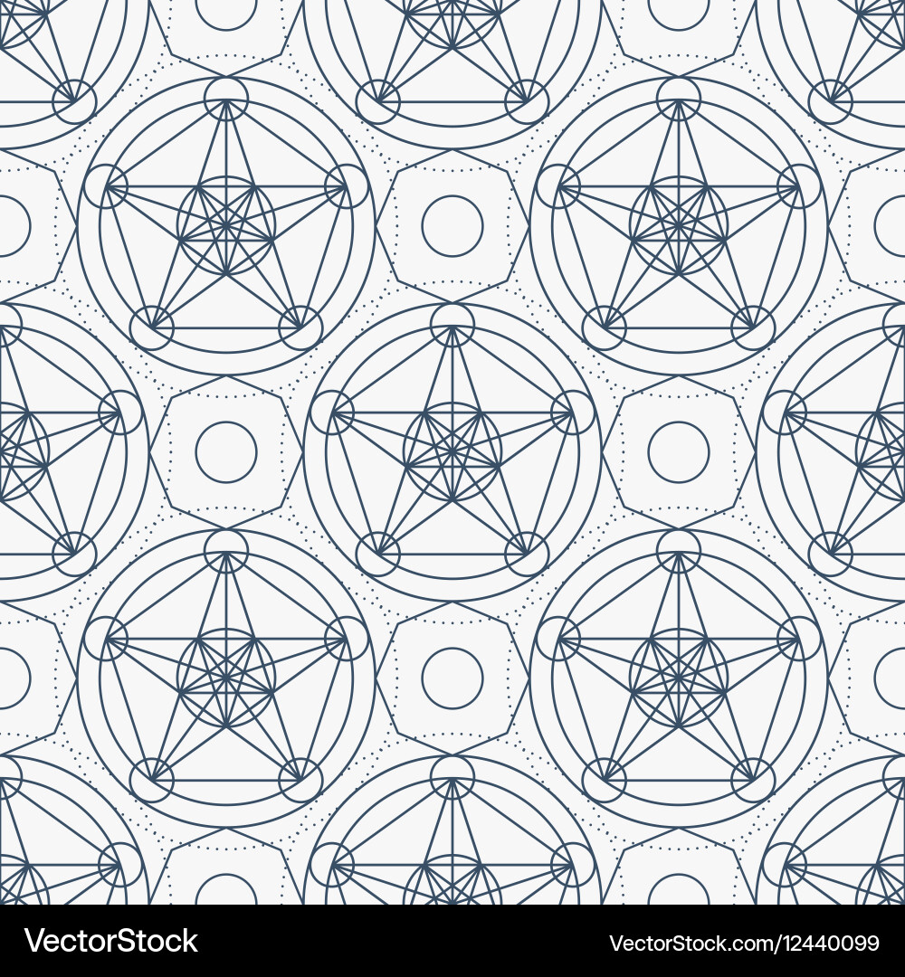 Geometry seamless pattern vector image