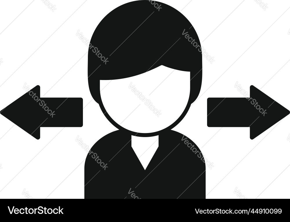 Man interaction icon simple digital vector image