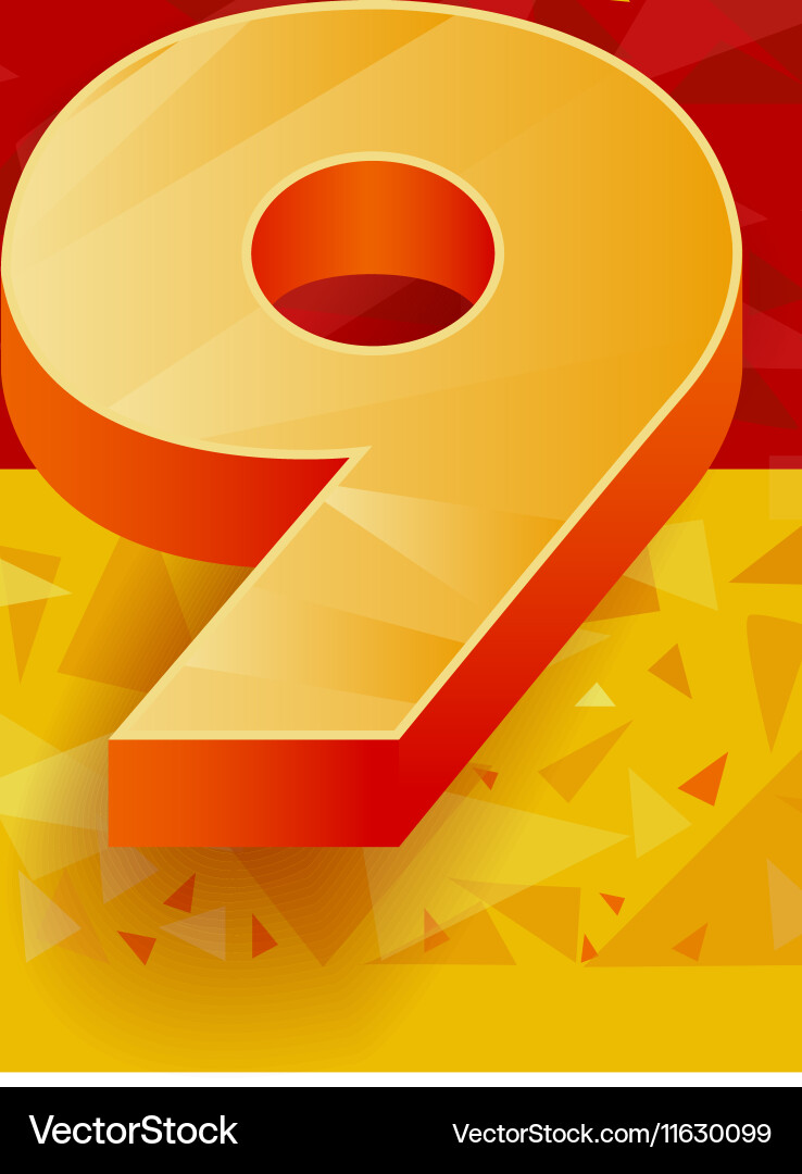 Pattern numbers for use in banner ads vector image