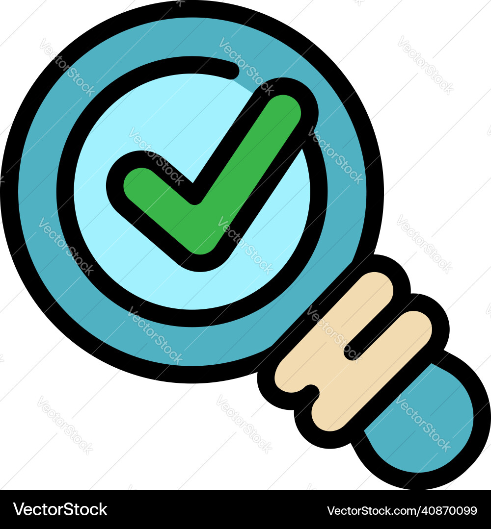 Problem done icon color outline Problem done icon color outline vector image