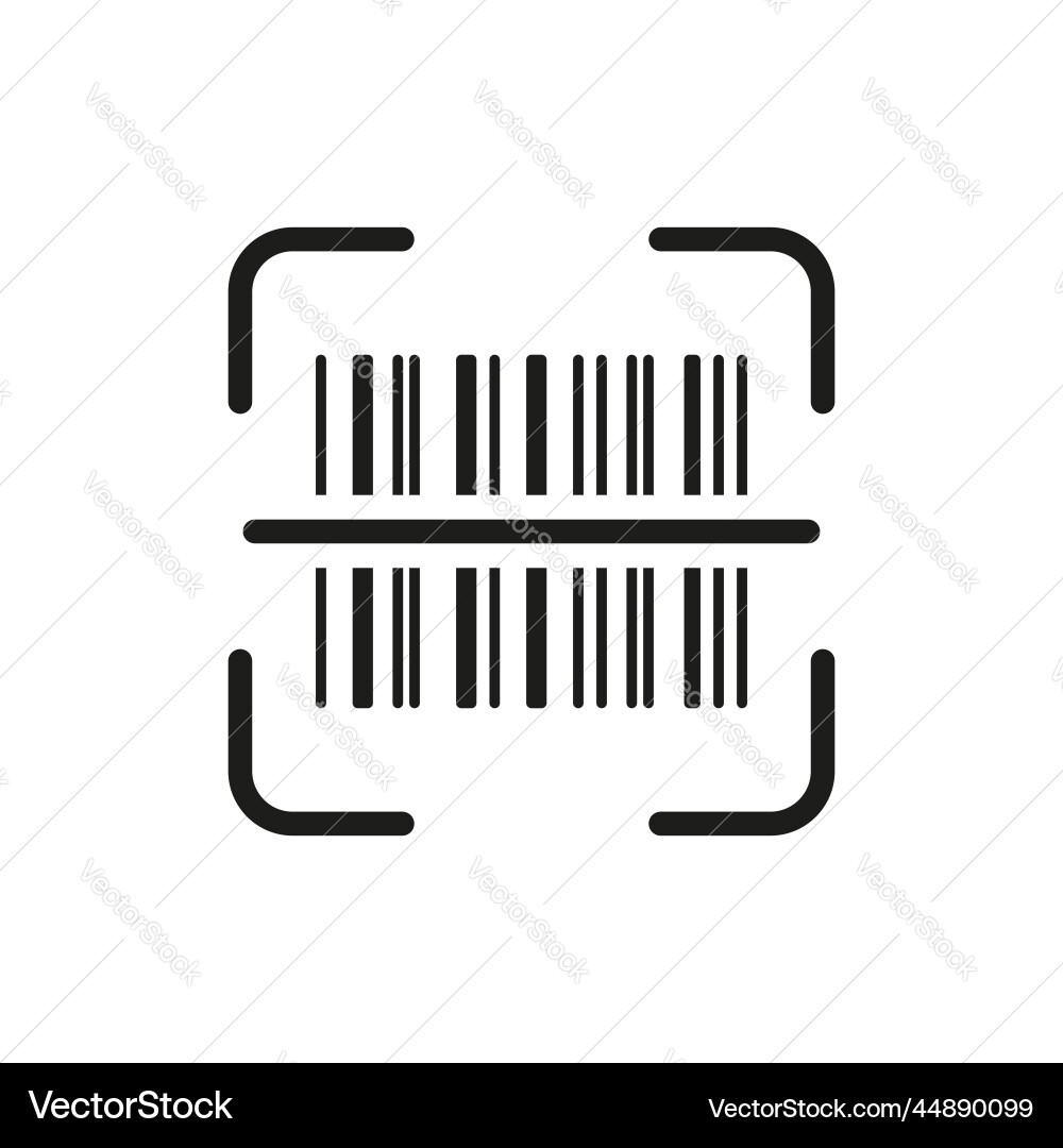 Scan bar code label icon barcode tag scanner Scan bar code label icon barcode tag scanner vector image