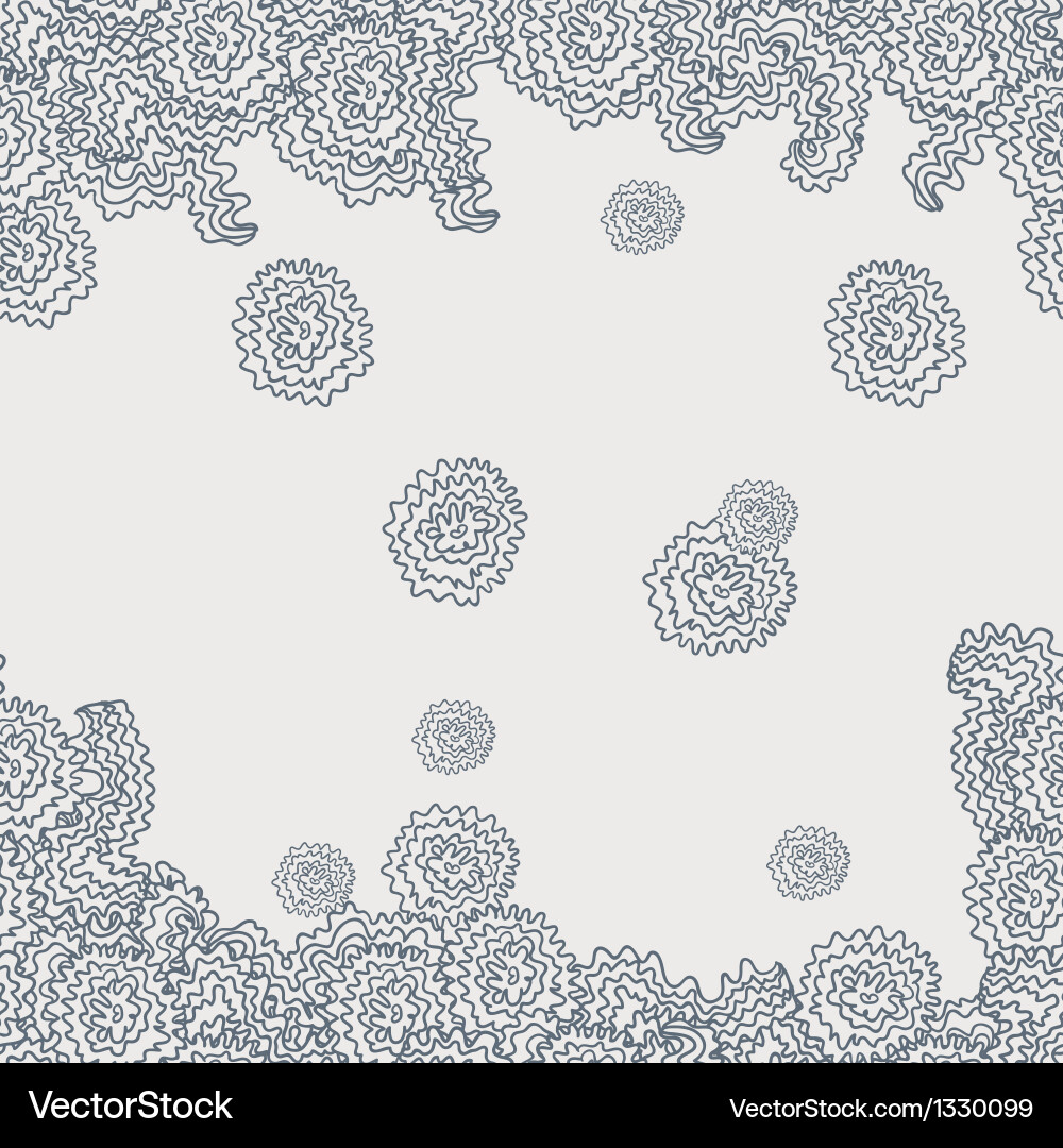 Seamless Curl and Swirl Pattern vector image
