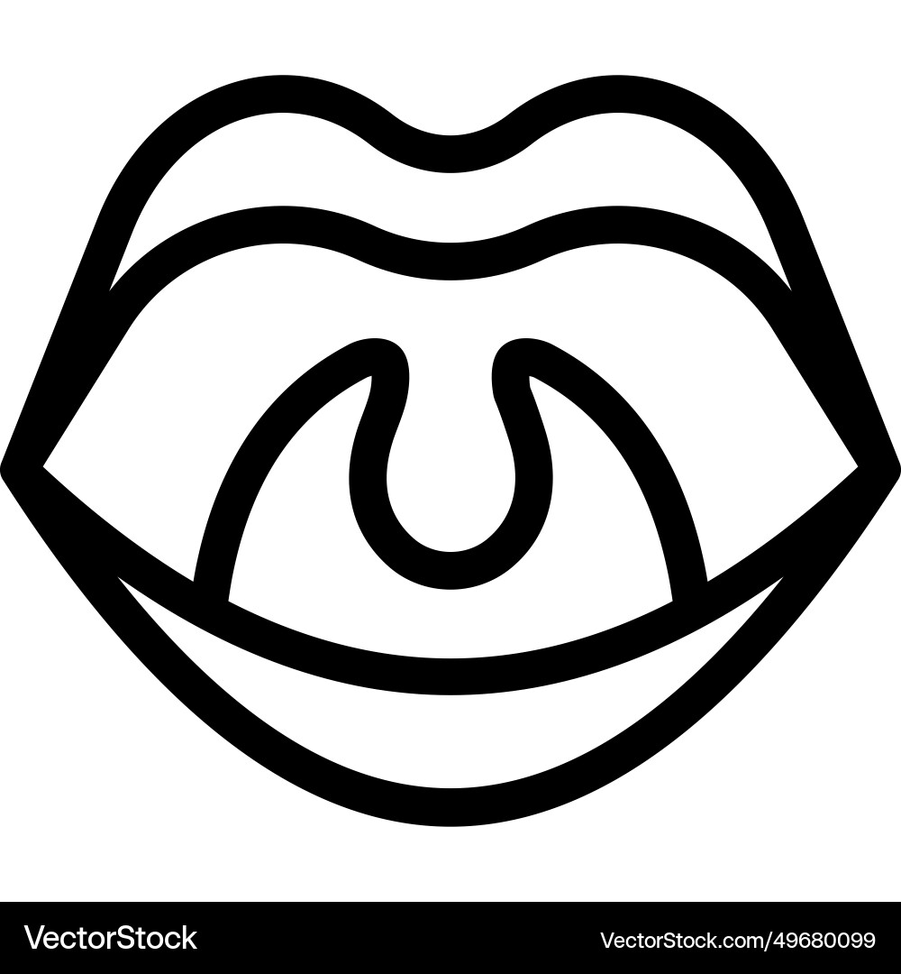 Tonsils are the two lymph nodes located on each Vector Image