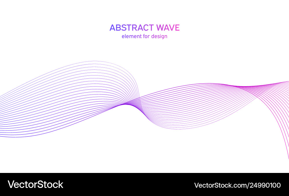 Abstract colorful wave element for design Abstract colorful wave element for design Vector Image