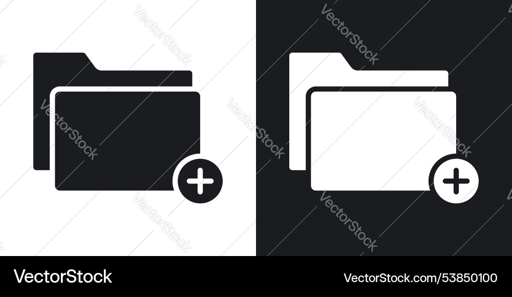 Create folder icon set vector image