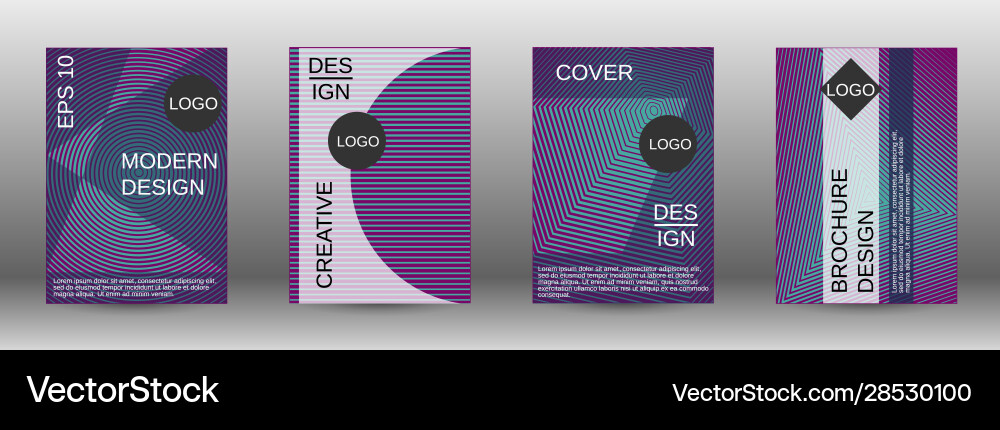 Creative backgrounds with abstract gradient linear vector image