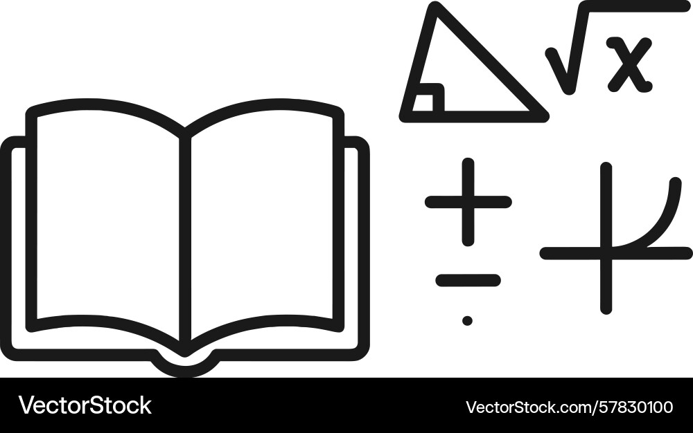 Creative representation of mathematical concepts Creative representation of mathematical concepts vector image