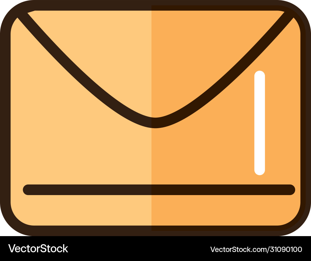 Email message internet web technology interface vector image