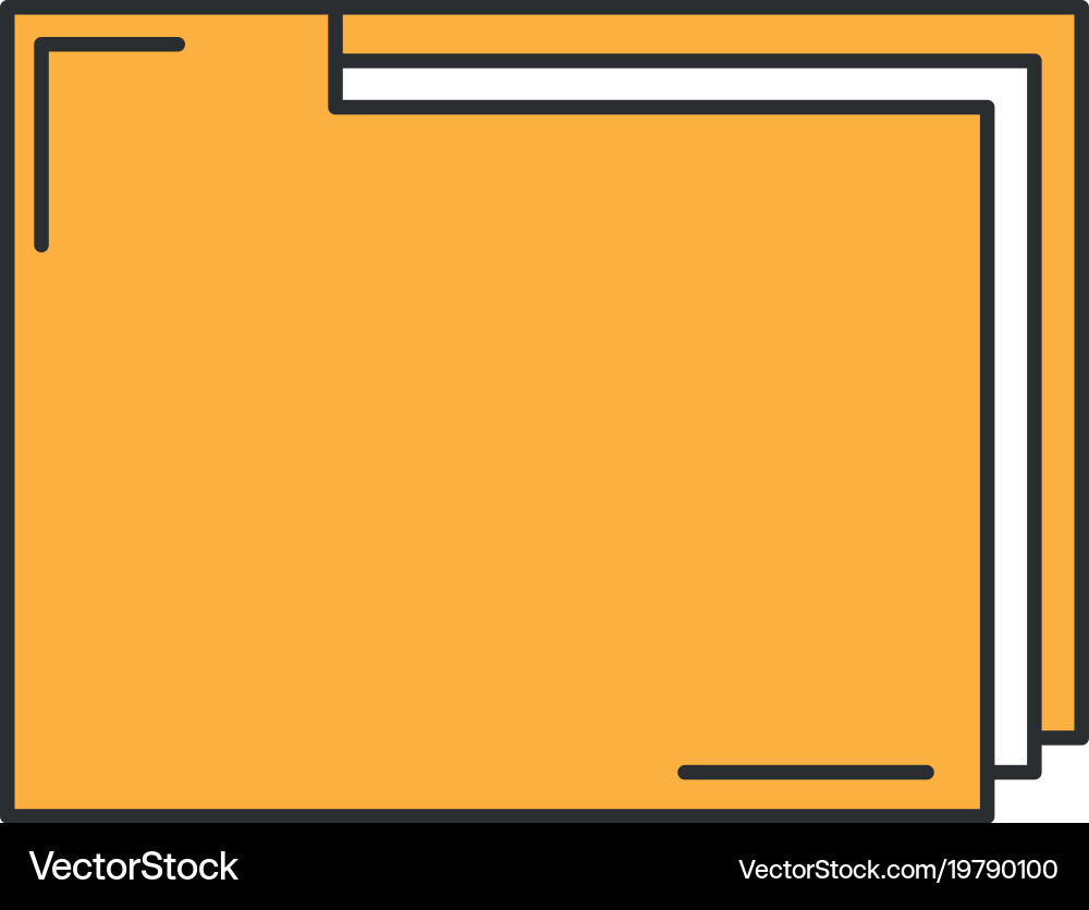 File folder documents icon Vector Image