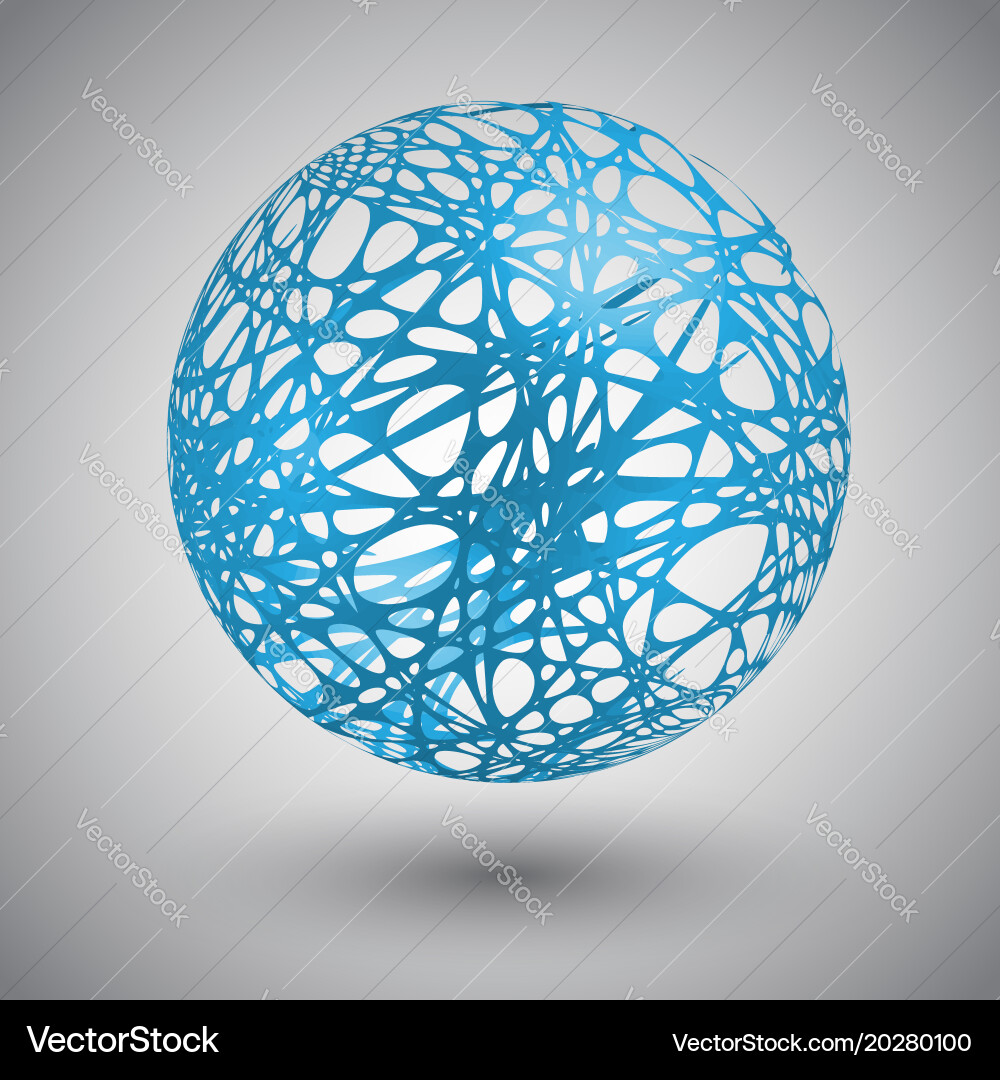 Globe with orbits Vector Image