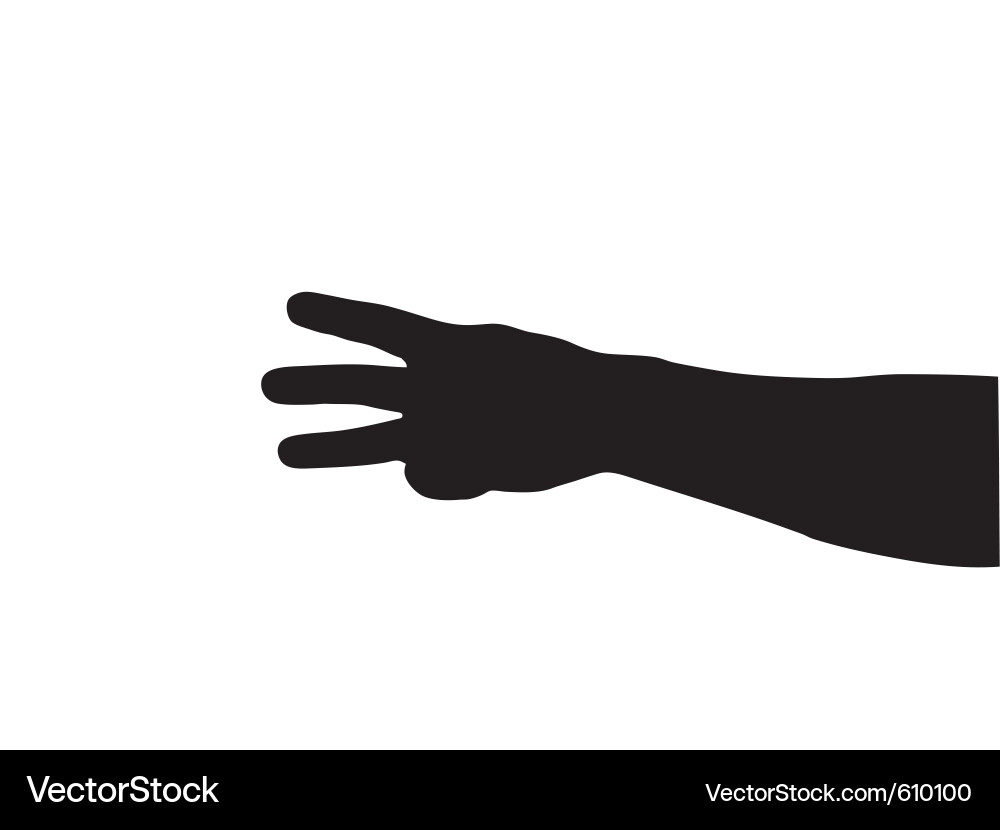 Hand gesture Royalty Free Vector Image - VectorStock