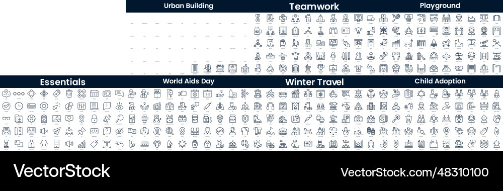 Linear style icons pack in this bundle include Linear style icons pack in this bundle include vector image