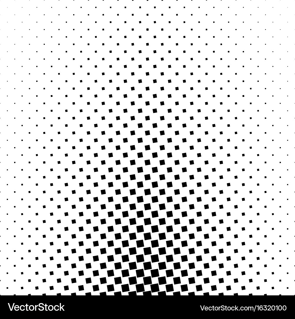 Monochromatic abstract square pattern background vector image