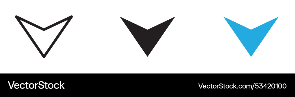 Navigation pin icon thin line vector image