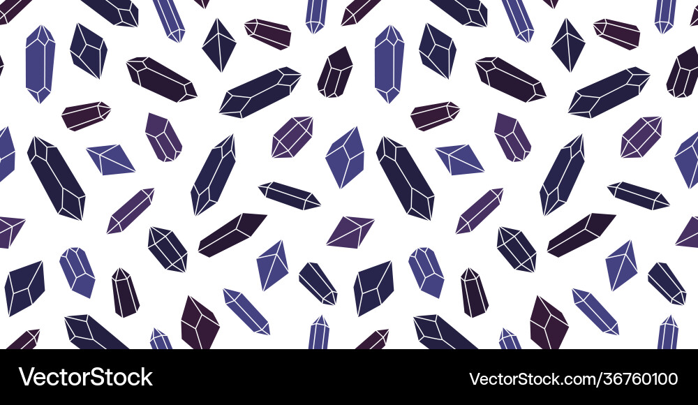 Seamless crystal repeat pattern background Seamless crystal repeat pattern background Vector Image