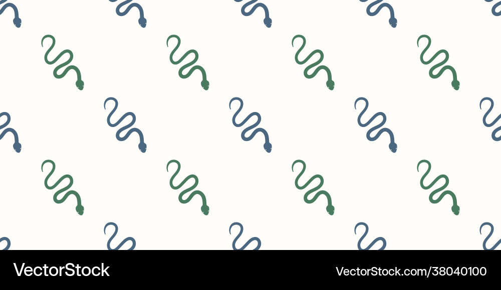 Snake repeat pattern design background Snake repeat pattern design background vector image