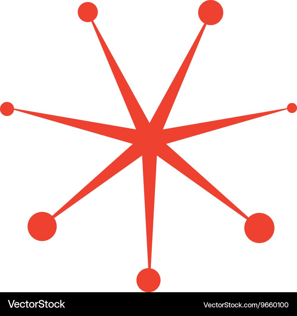Spark retro party isolated icon design vector image