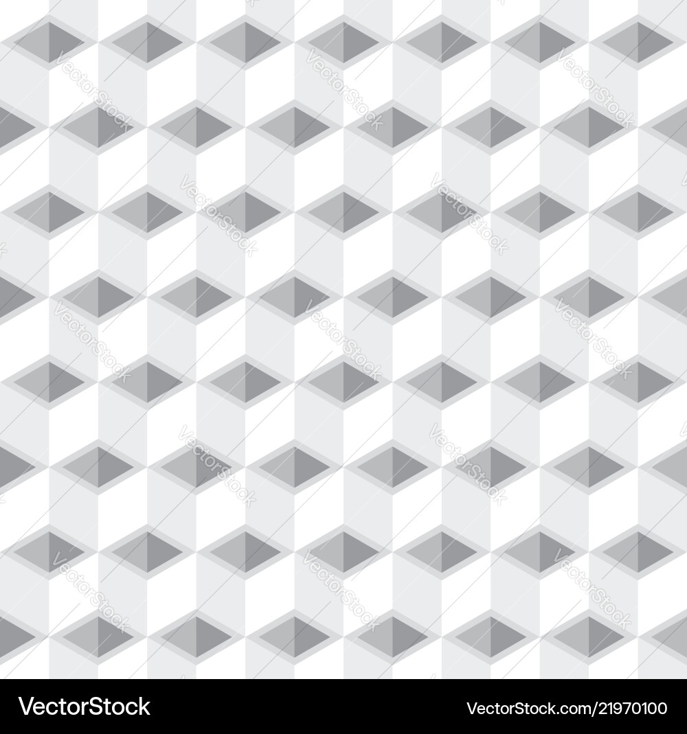 White cubes pattern seamless background White cubes pattern seamless background vector image