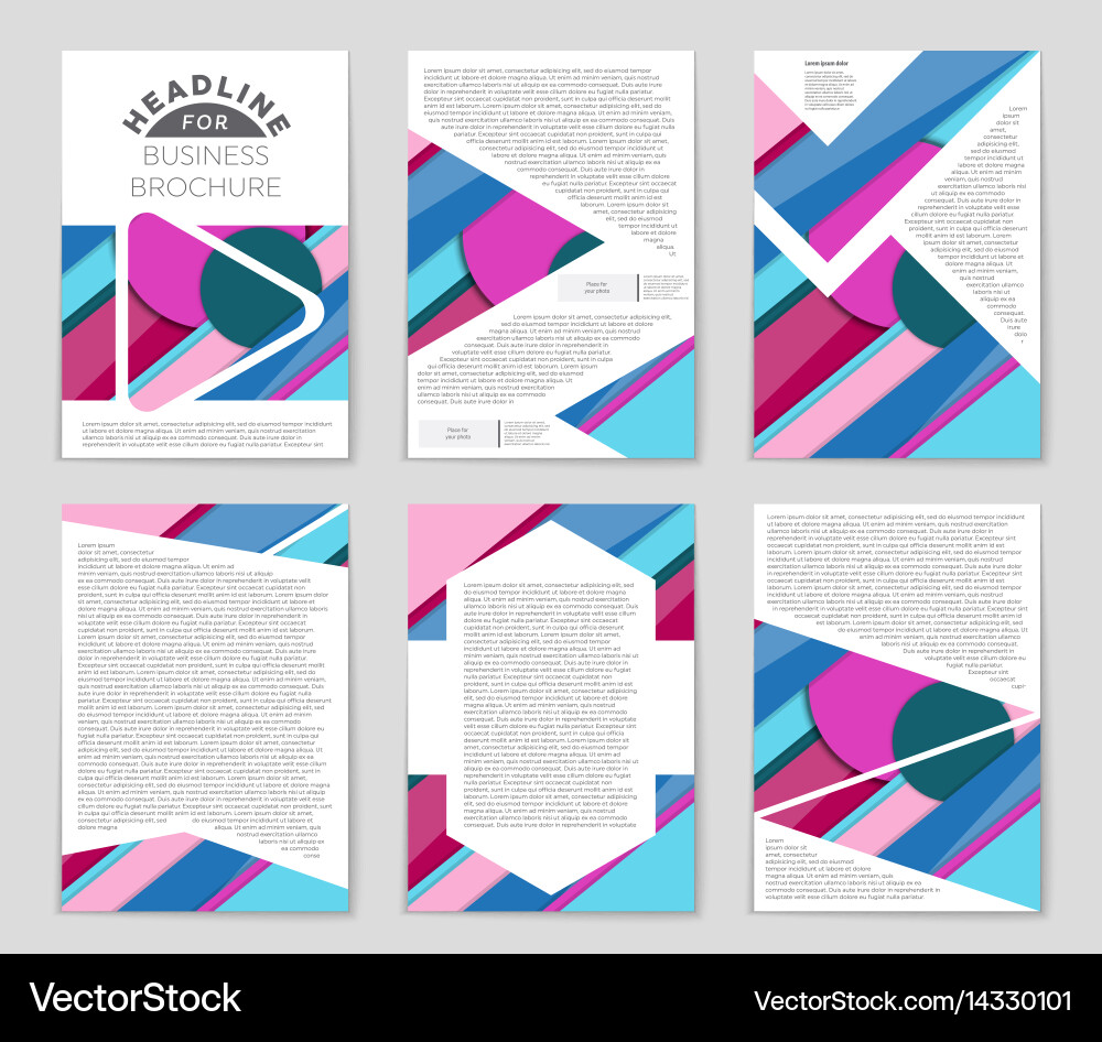 Abstract layout background set for art Vector Image