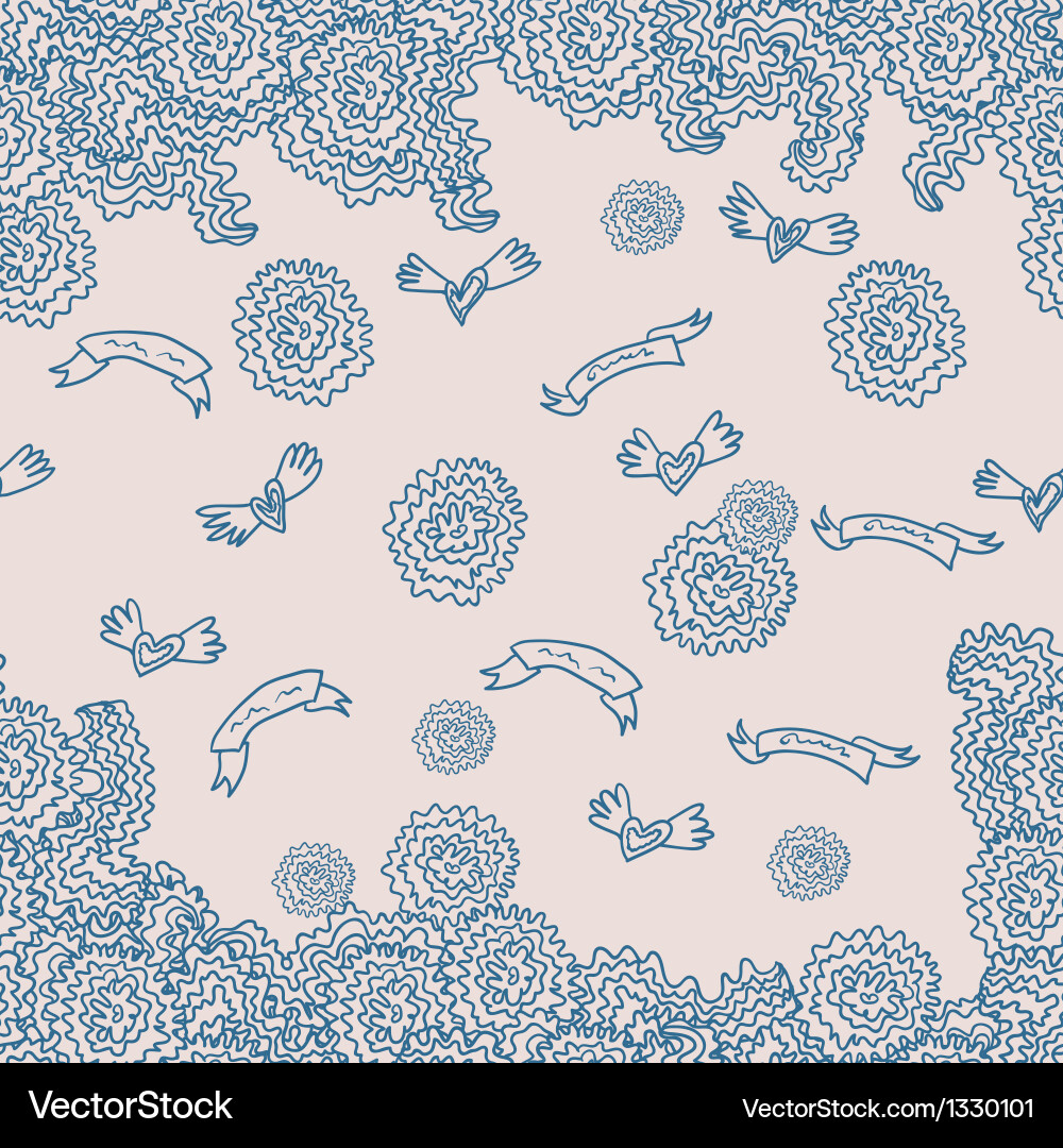 Abstract pattern with curl and swirl Vector Image