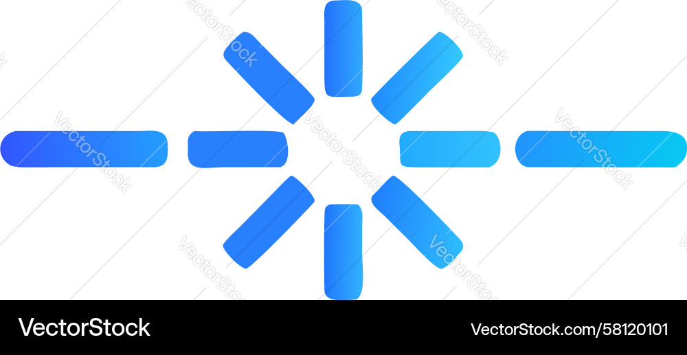 Abstract Starburst Loading Icon Vector Image