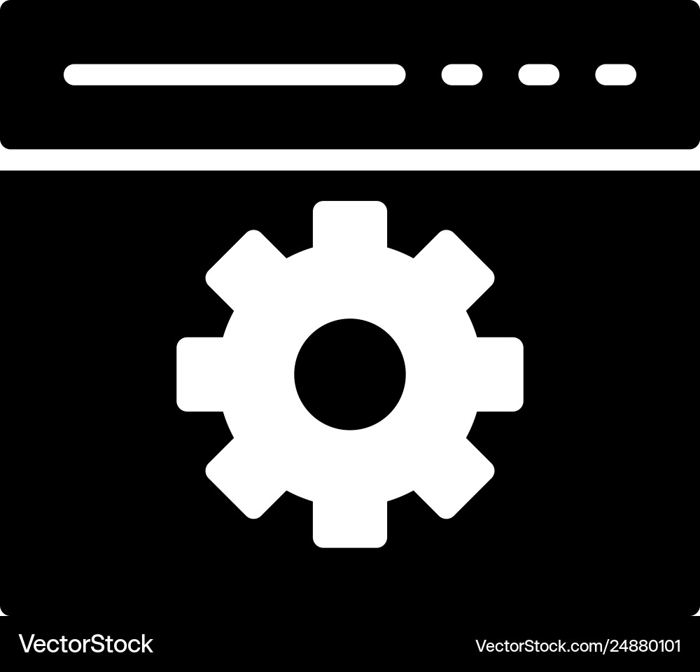 Browser setting Browser setting Vector Image