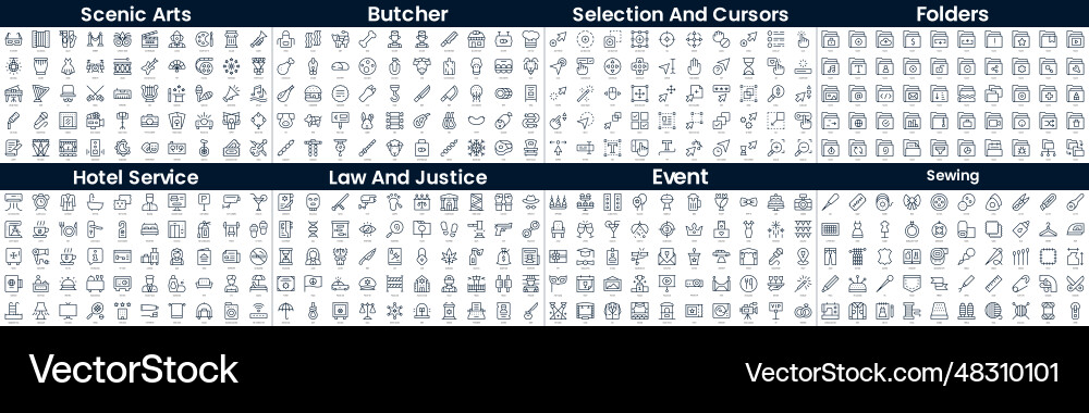 Linear style icons pack in this bundle include Linear style icons pack in this bundle include vector image