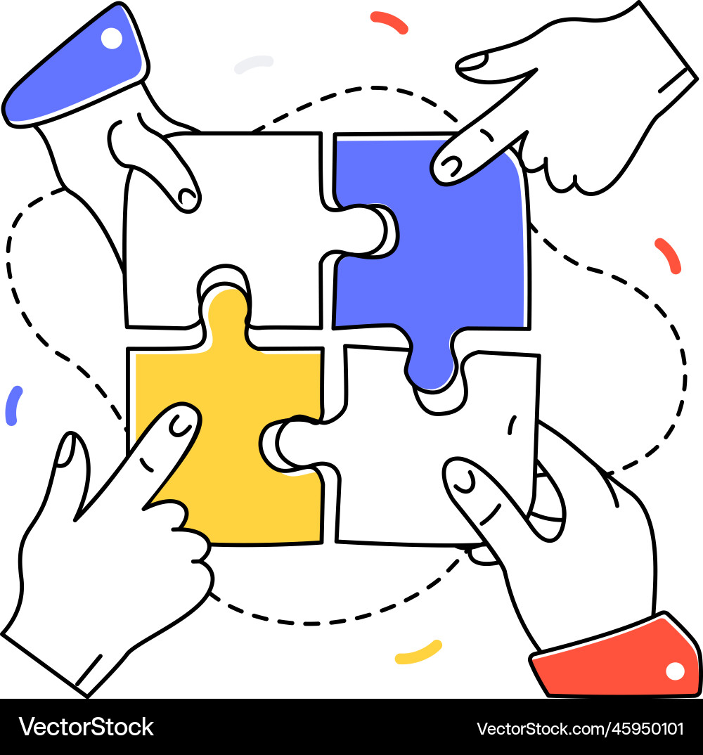 Problem solving vector image