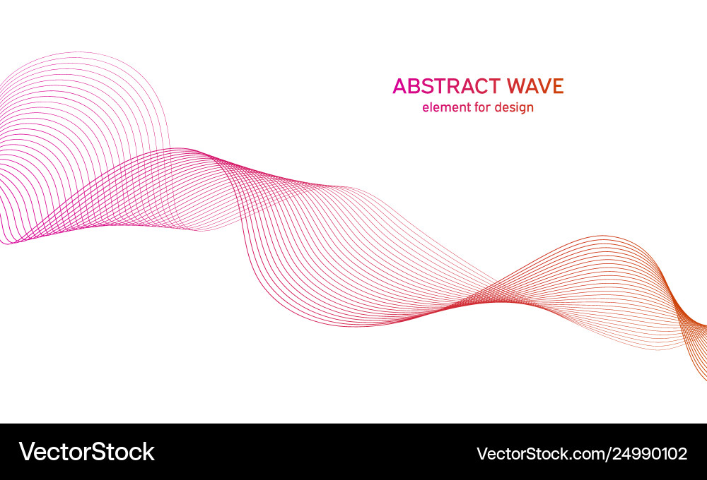 Abstract colorful wave element for design Abstract colorful wave element for design vector image