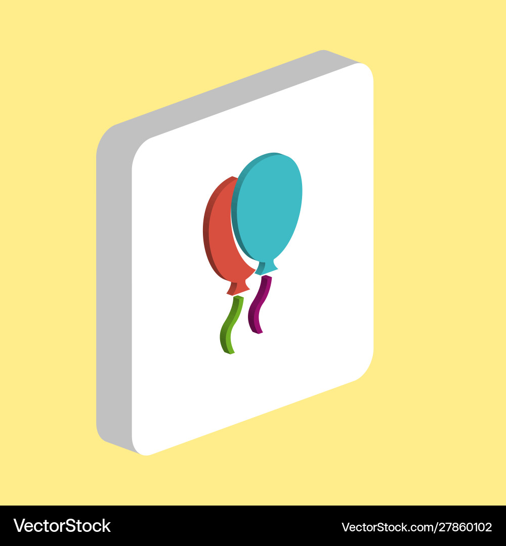 Balloons computer symbol vector image