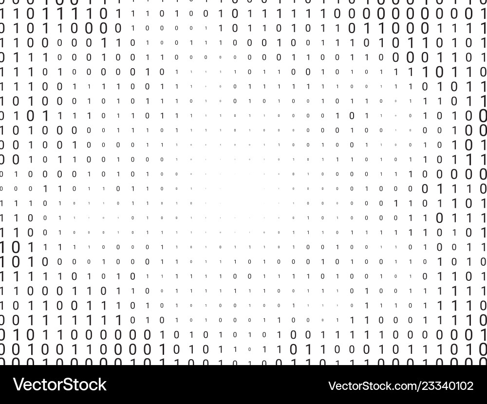 Binary computer code background Binary computer code background vector image