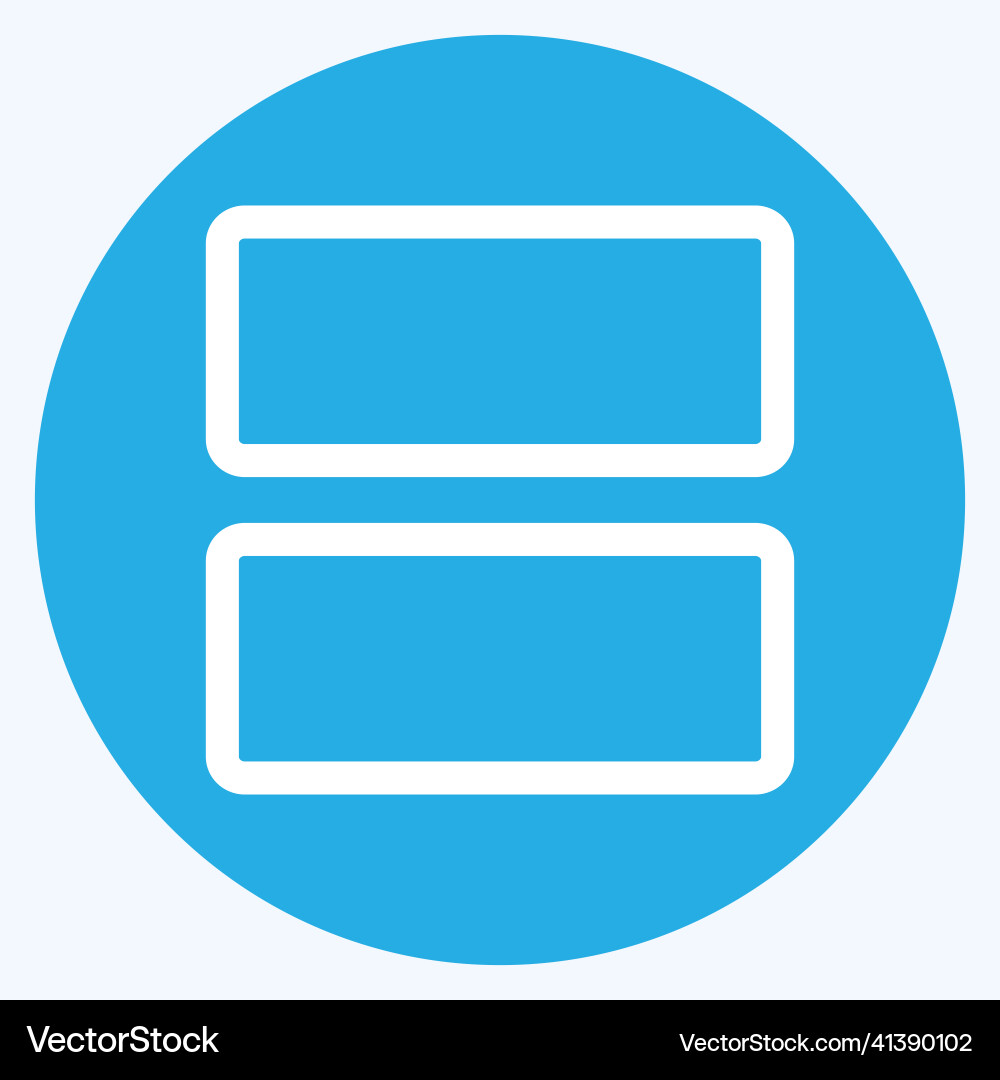 Icon view array - blue eyes style simple Icon view array - blue eyes style simple vector image
