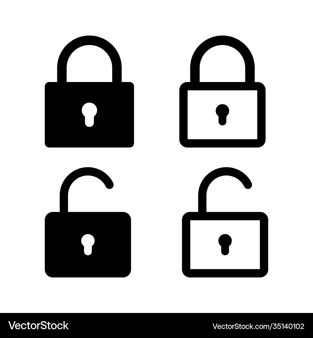 Lock icon security symbol web button design Lock icon security symbol web button design vector image