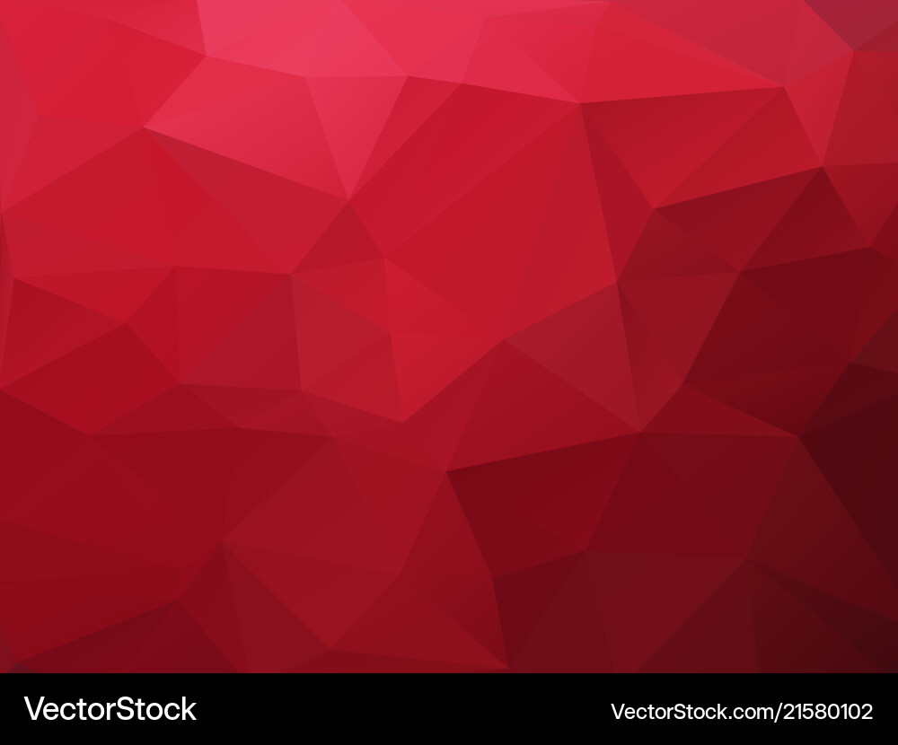 Red polygonal texture background Red polygonal texture background vector image