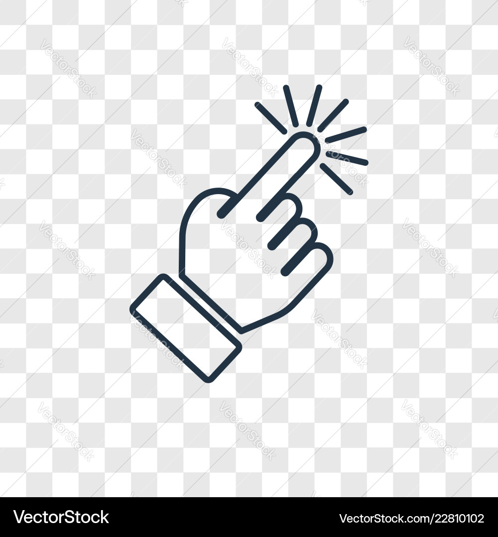 Select concept linear icon isolated Select concept linear icon isolated vector image