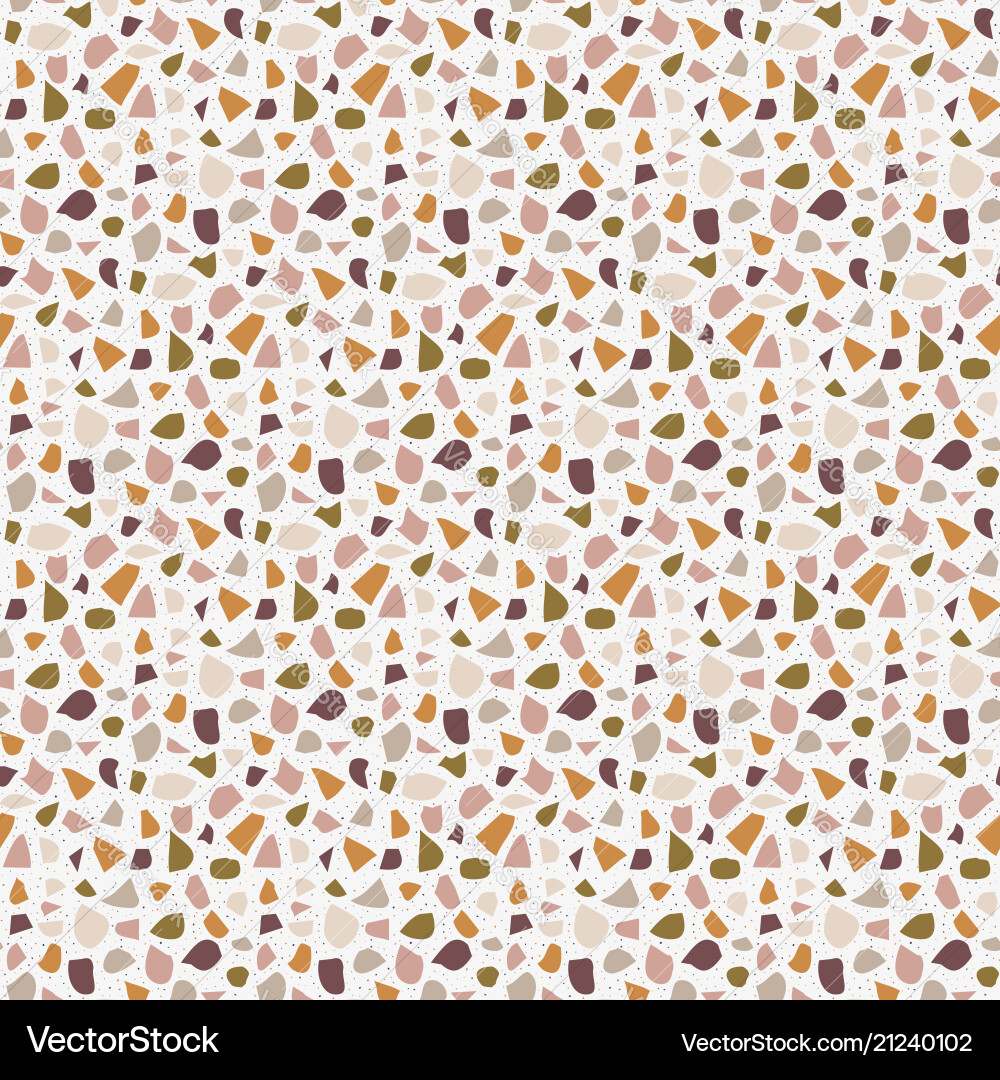 Terrazzo seamless pattern abstract background Vector Image