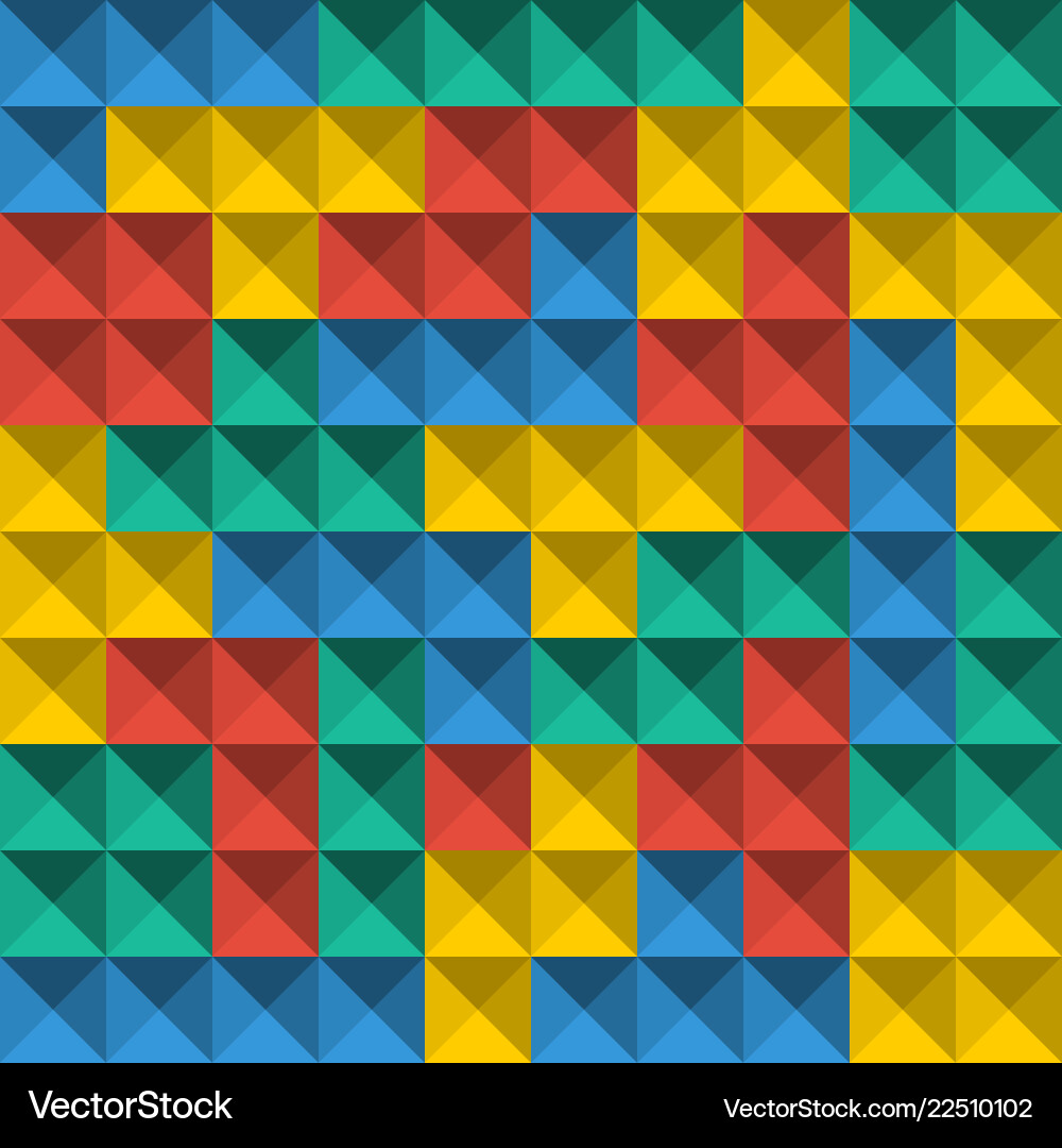 Tetris Pixel Blocks Pattern vector image