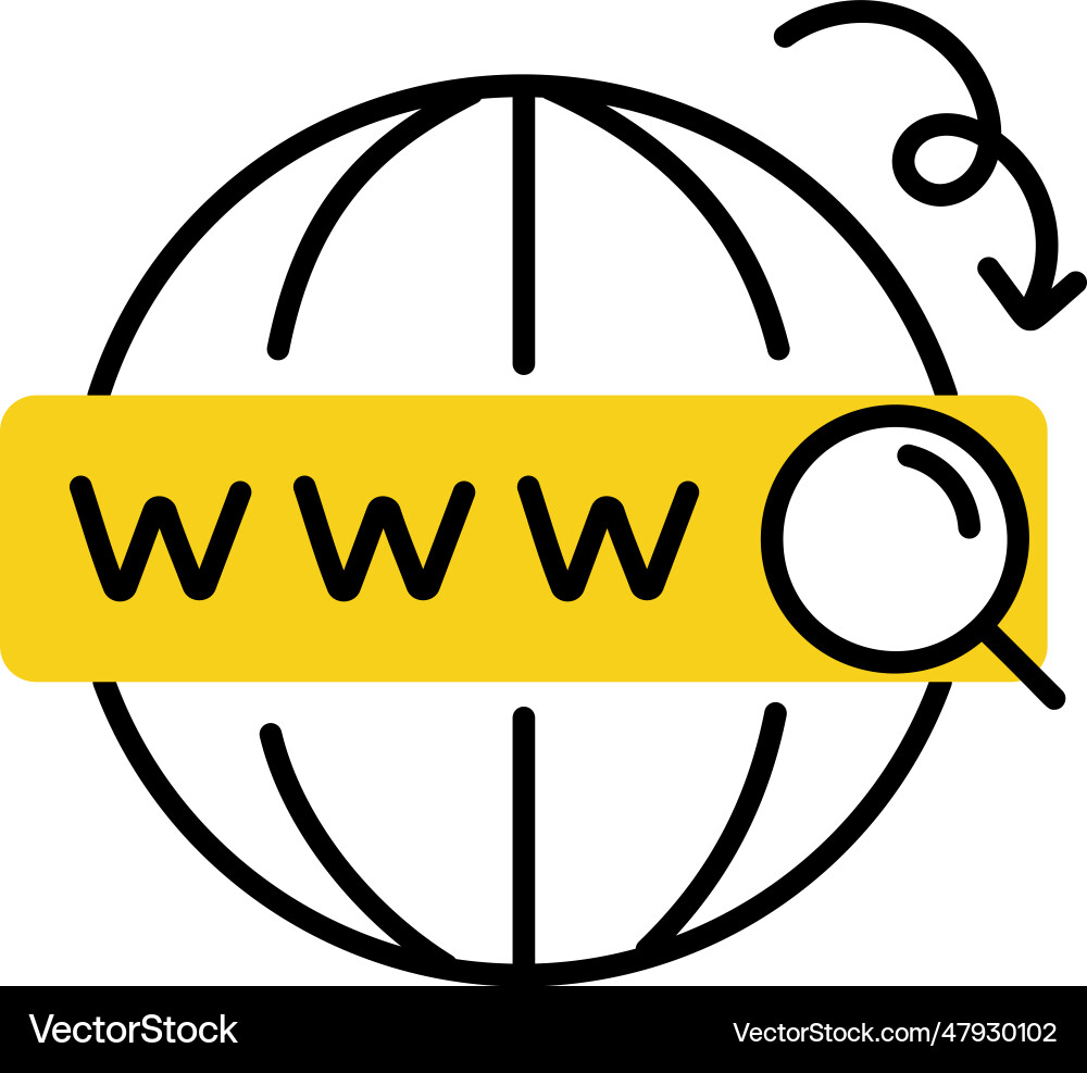 Web domain Vector Image