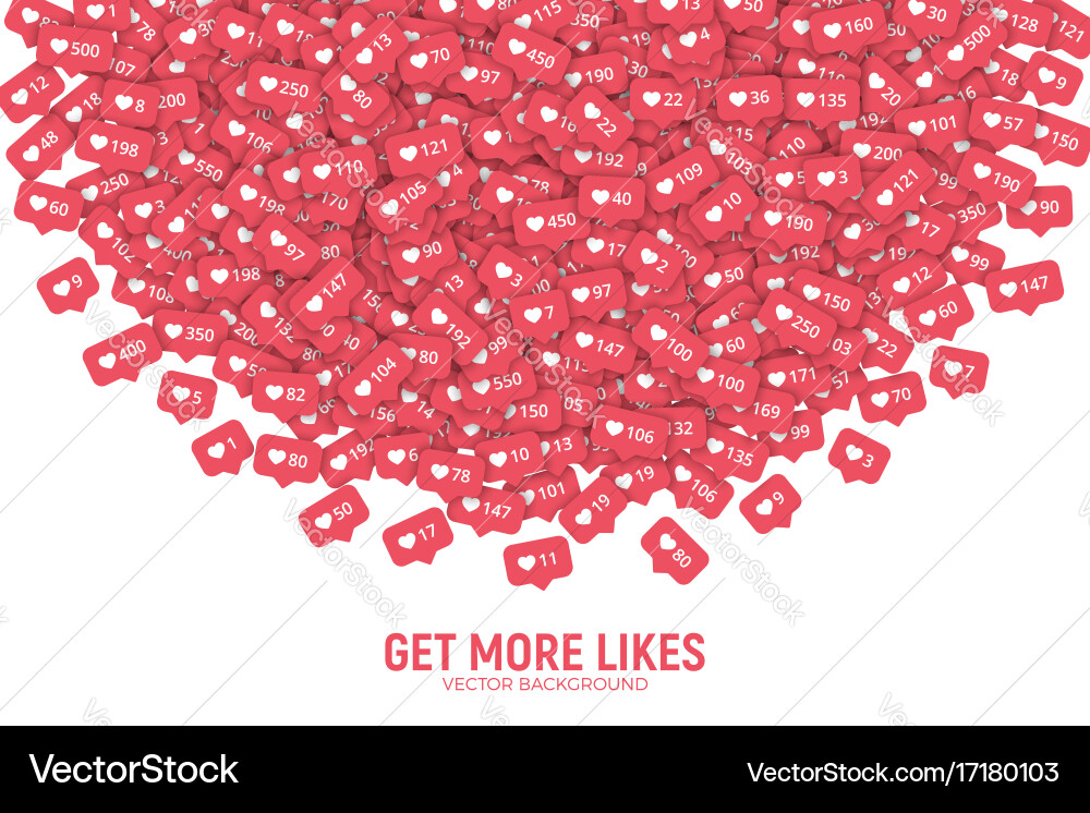 3d like counter icons abstract background Vector Image