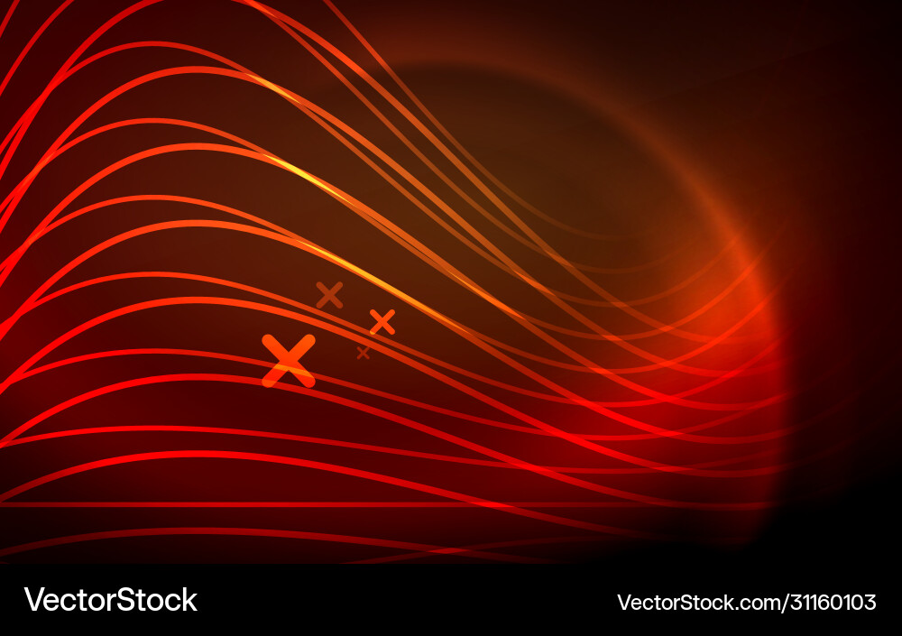 Abstract background - neon line design Vector Image