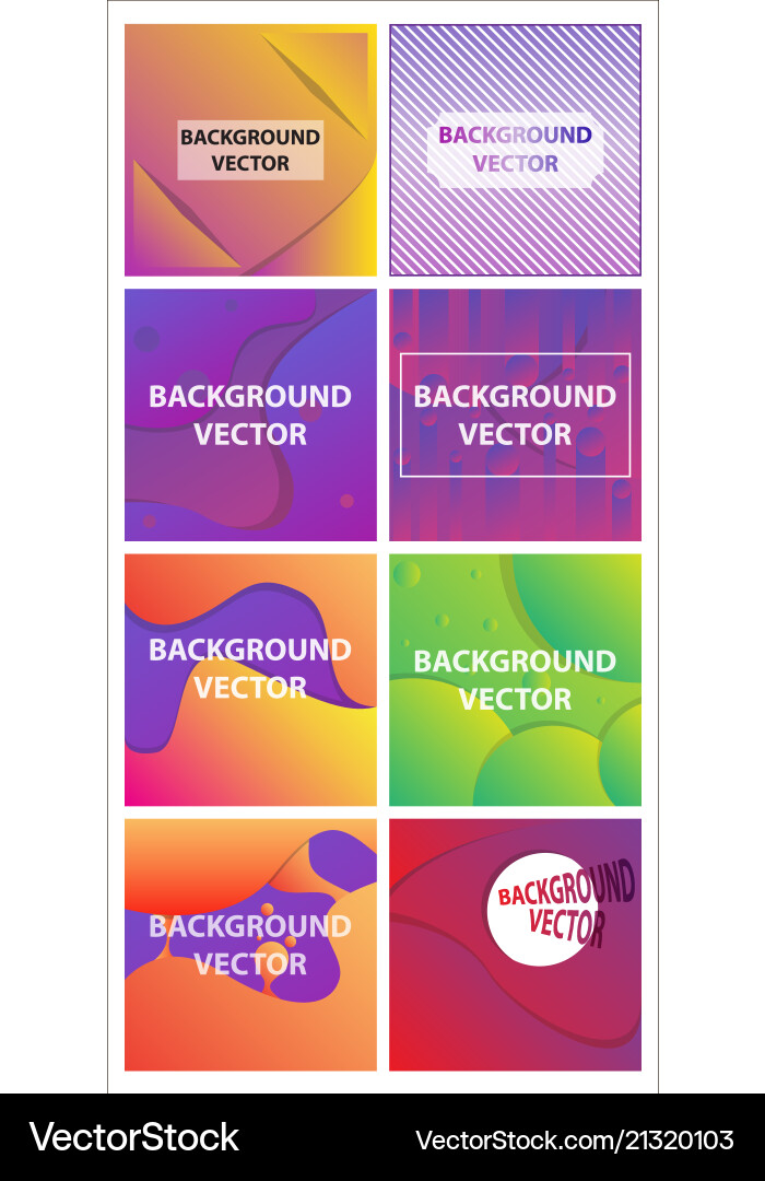 Abstract background set art template design Vector Image