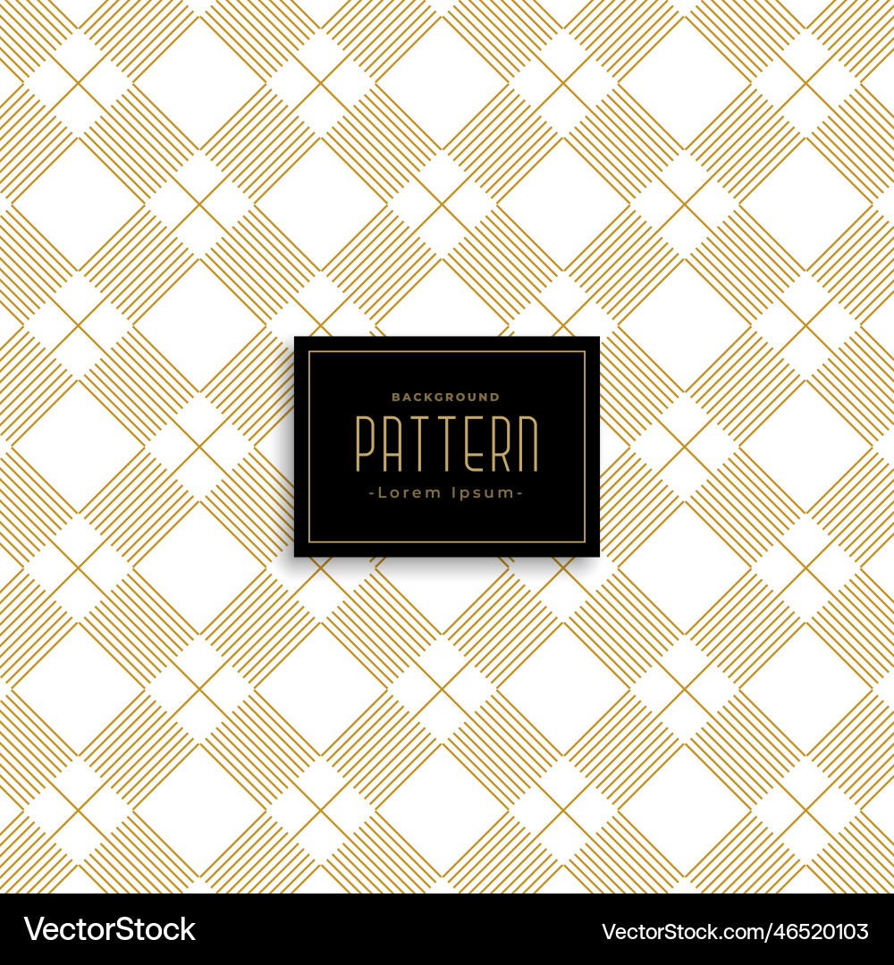 Abstract golden lines pattern background Vector Image