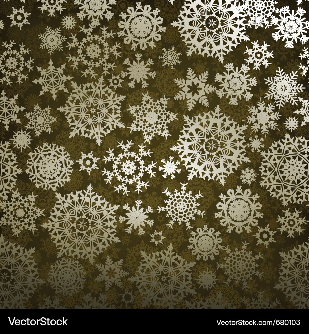 Christmas pattern snowflake vector image