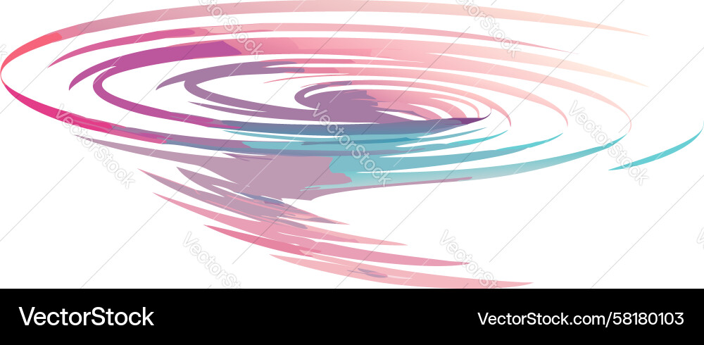 Chromatic Swirl Vortex Pattern Vector Image